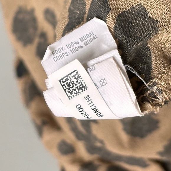 Aerie Modal Leopard Print V-Neck Strappy Casual Beachy Midi Slip Dress Women’s M - Picture 8 of 9